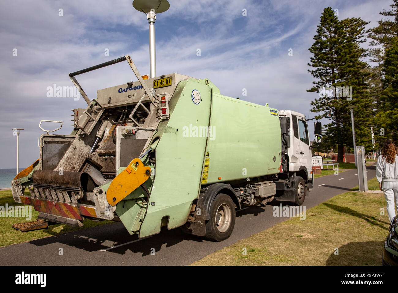 Garbage collection truck australia hires stock photography and images