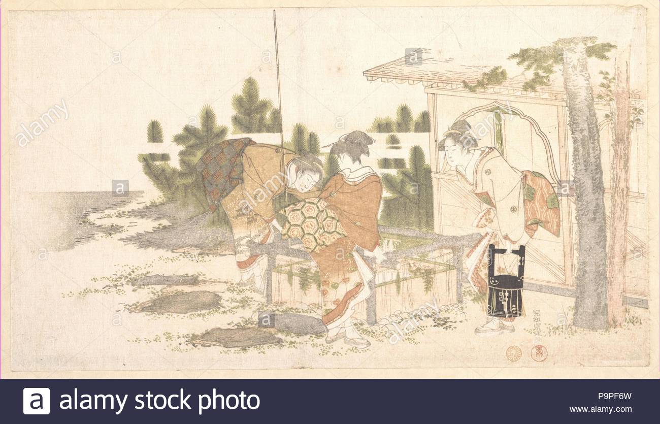 1800 Japan Polychrome Woodblock Print Surimono Ink And Color On Paper 7 3 8 X 13 1 In 187 333 Cm Prints Katsushika Hokusai Japanese
