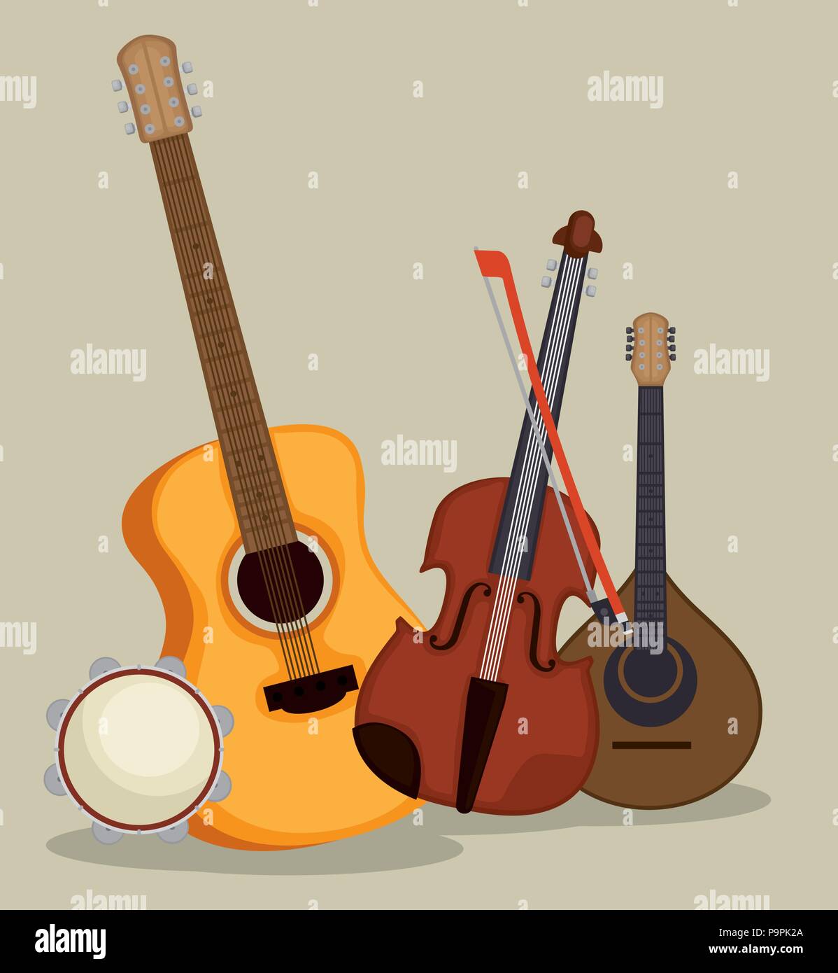set musical instruments icons vector illustration design Stock Vector ...