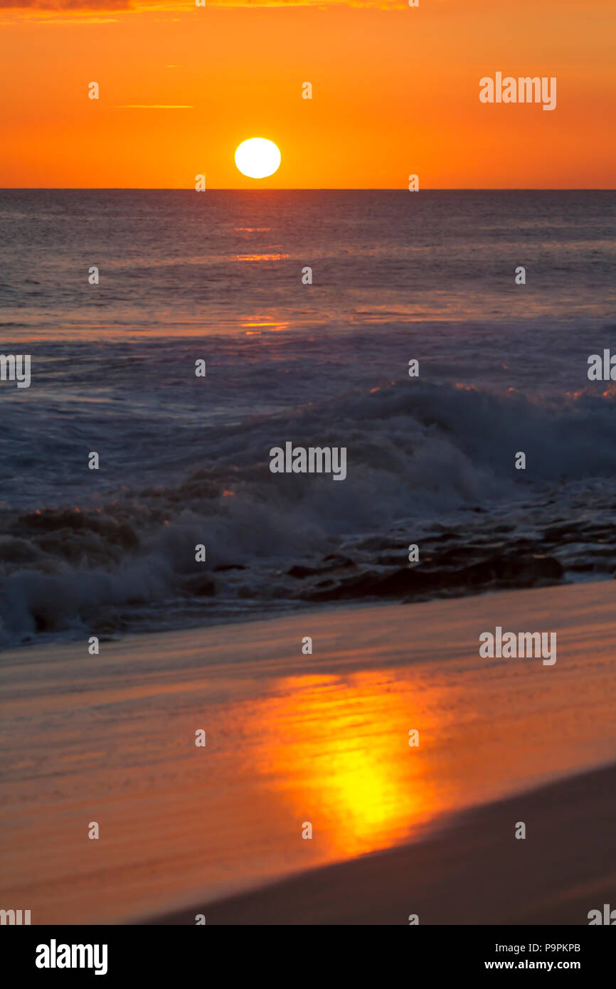 Sunset in Hawaii Stock Photo - Alamy
