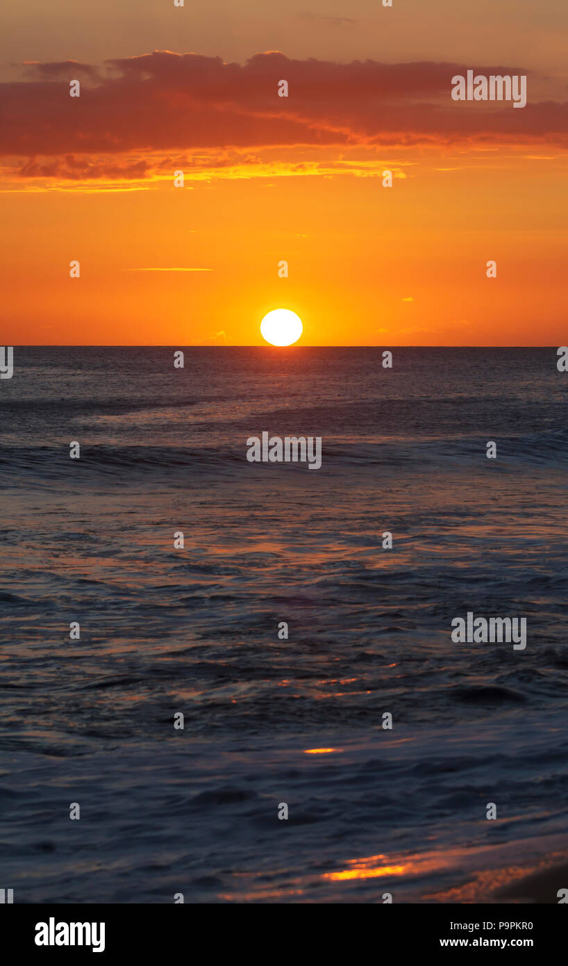 Sunset in Hawaii Stock Photo - Alamy