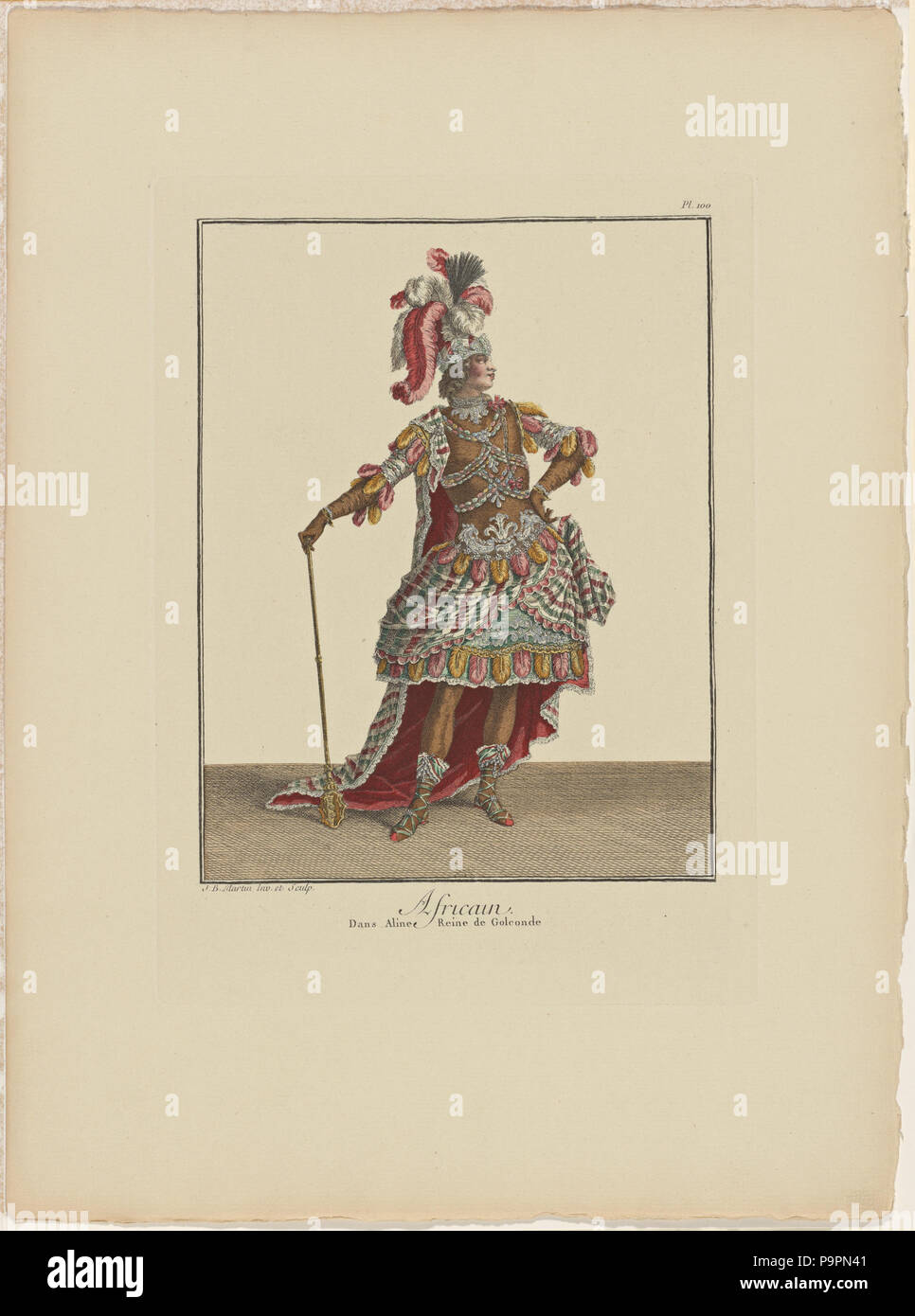 103 Africain dans Aline, reine de Golconde (NYPL b12155893-5040752) Stock Photo