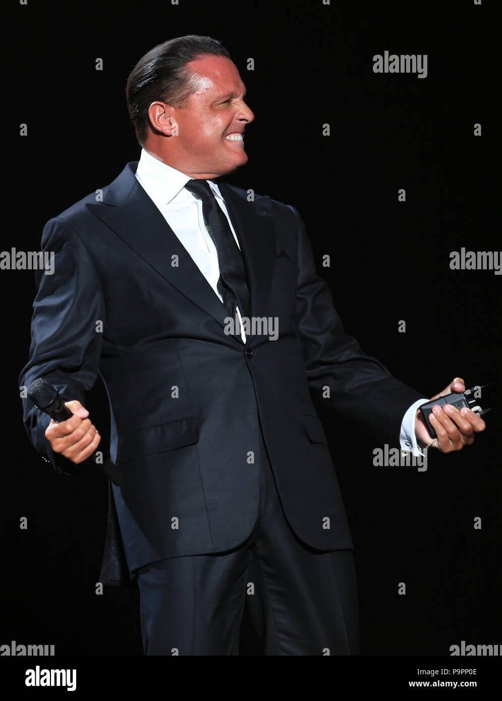 Mexican singer Luis Miguel during his concert at the Multipurpose