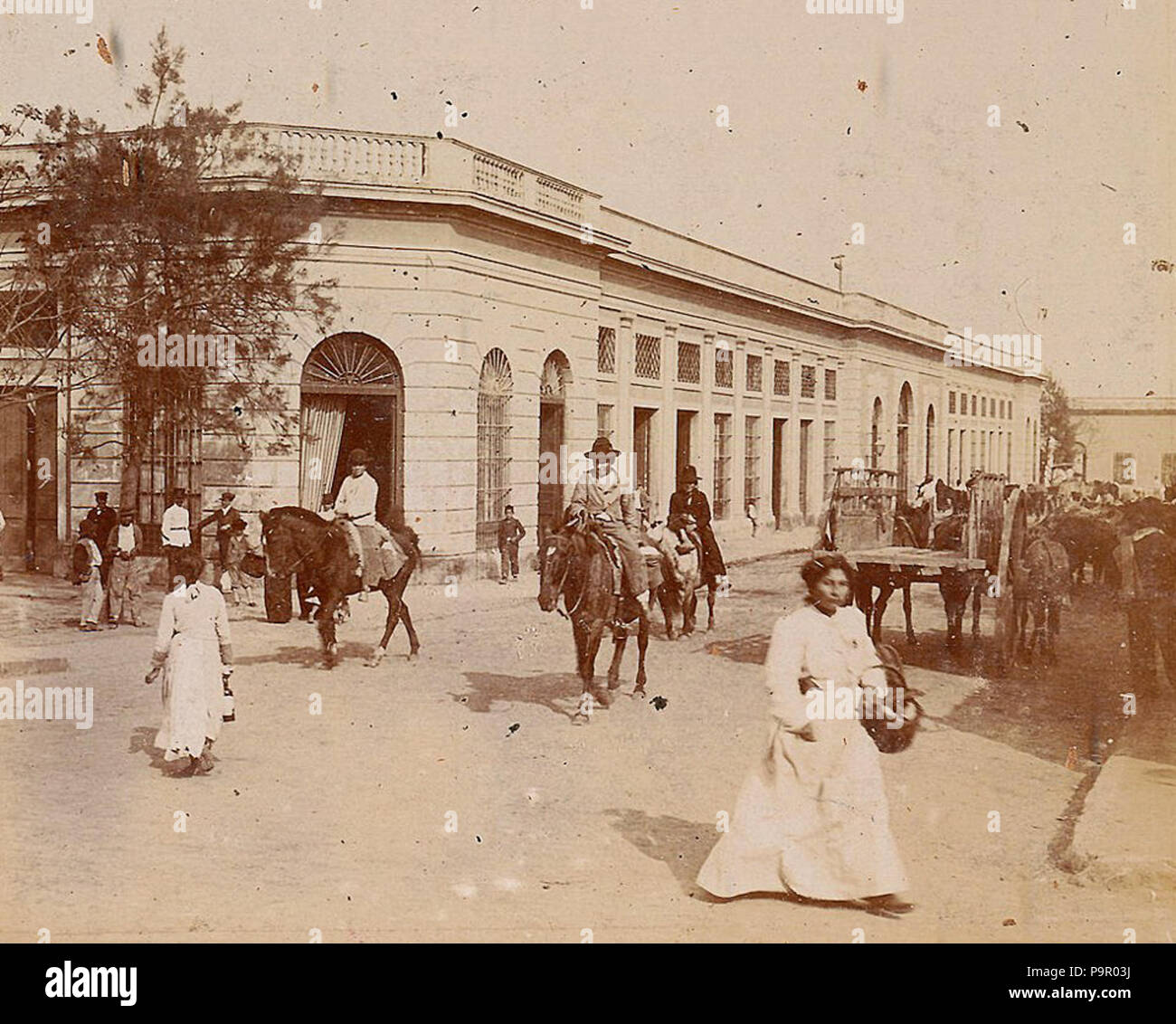 148 Archivo General de la Nación Argentina 1890 aprox Corrientes, Mercado Stock Photo