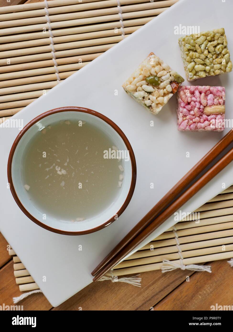Korean traditional drink, sikhye, sweet rice drink Stock Photo Alamy