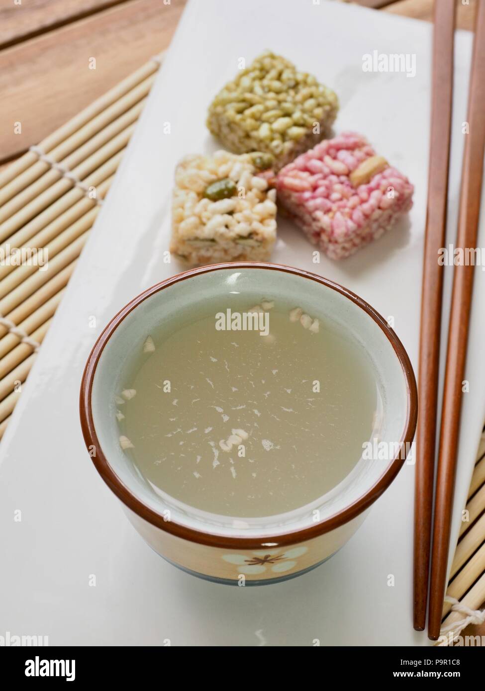 Korean traditional drink, sikhye, sweet rice drink Stock Photo Alamy