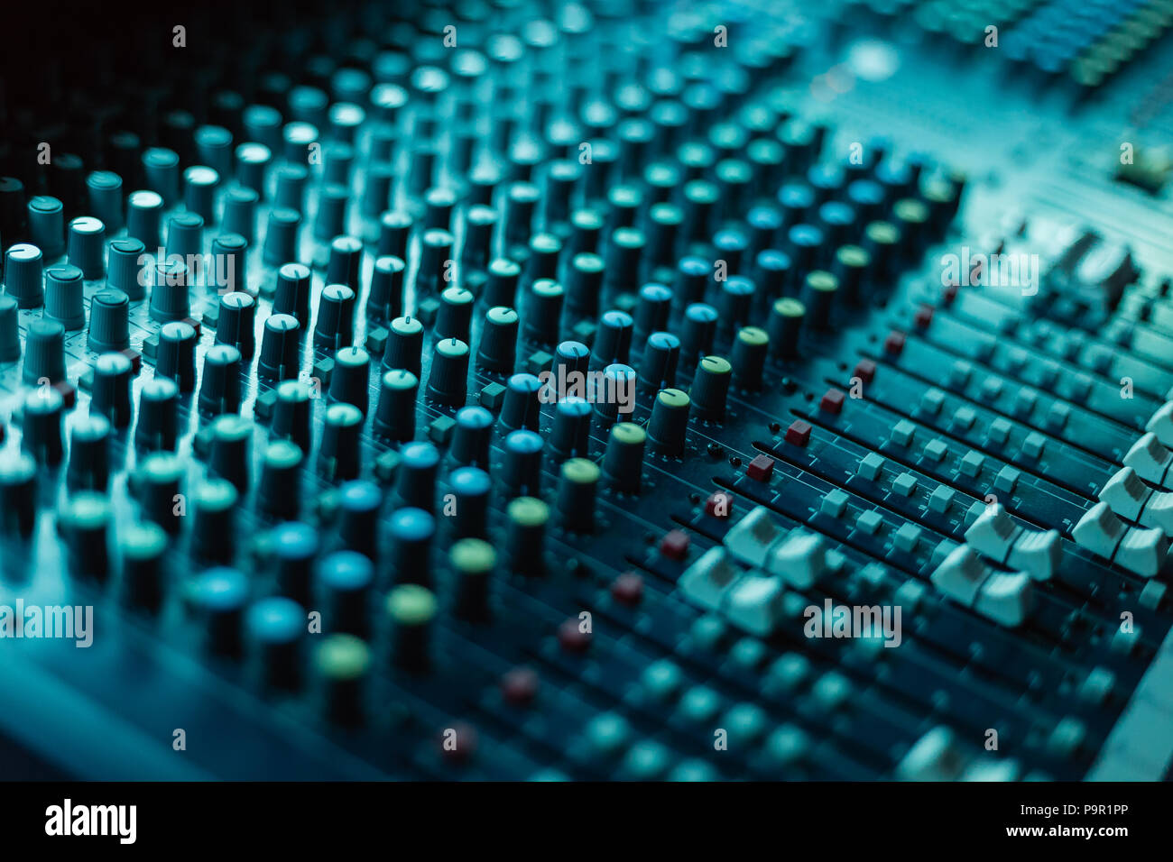 Professional mixing console for DJ and other tasks Stock Photo - Alamy