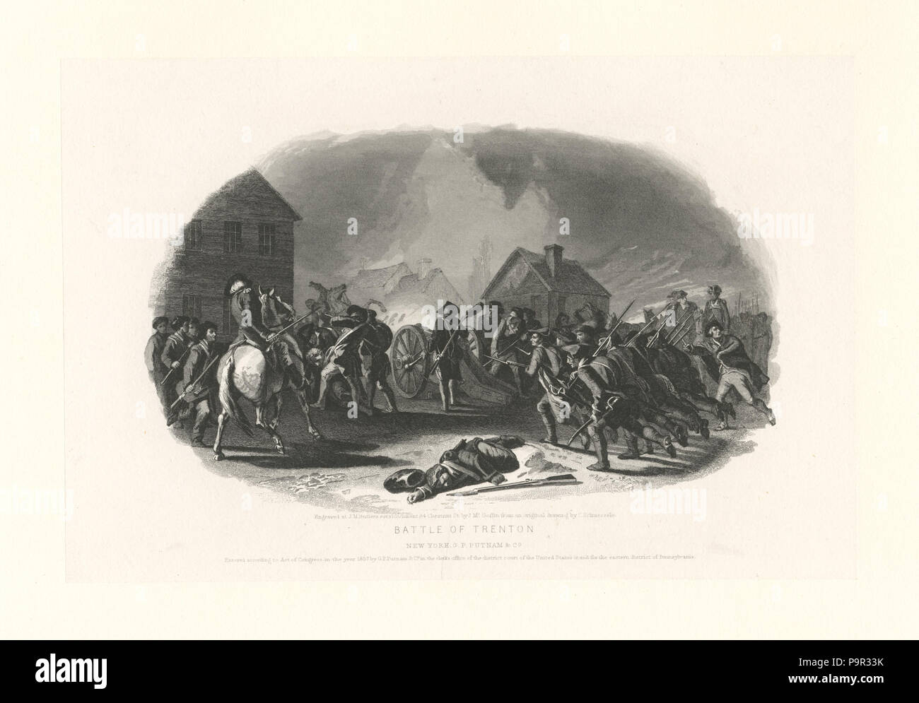 189 Battle of Trenton (NYPL b12610218-423744) Stock Photo