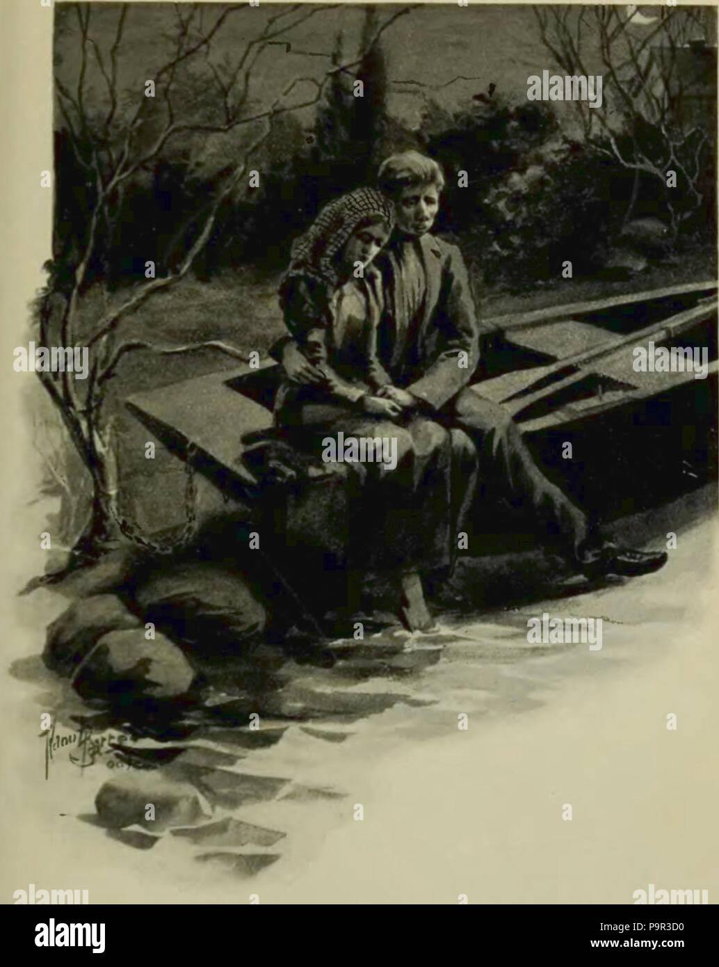 191 Beaugrand - La chasse-galerie, 1900 (illustration p 113) Stock Photo