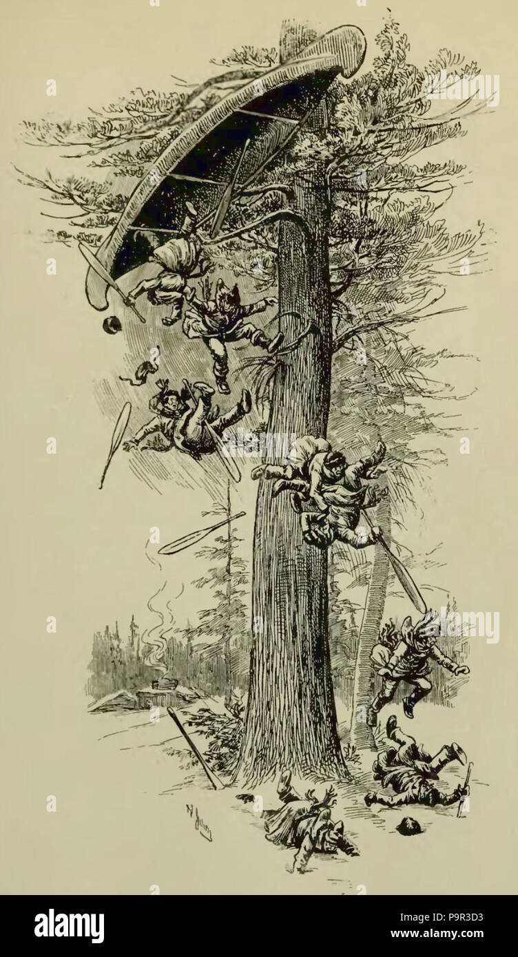 191 Beaugrand - La chasse-galerie, 1900 (illustration p 47) Stock Photo
