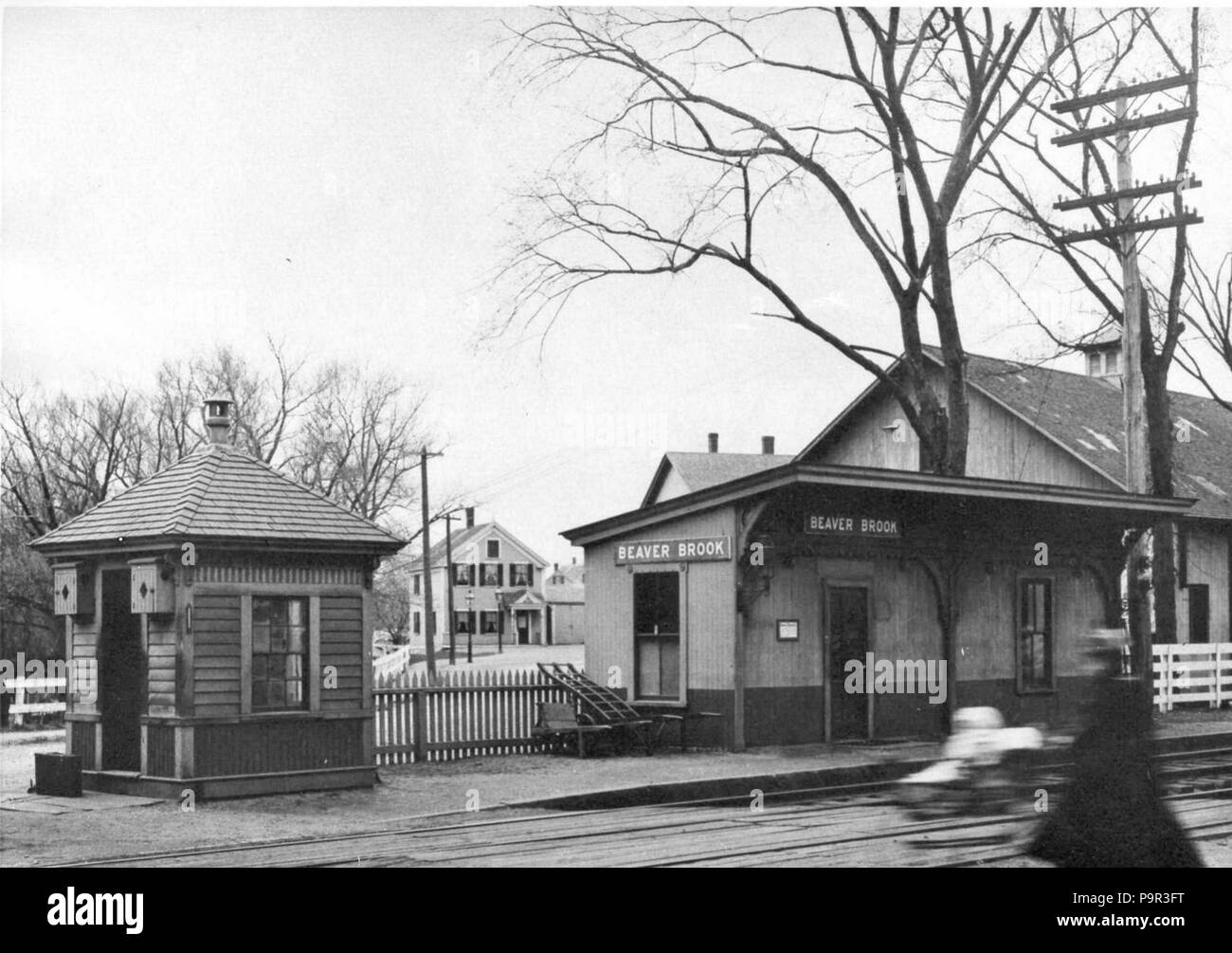 191 Beaver Brook station, circa 1900 Stock Photo Alamy