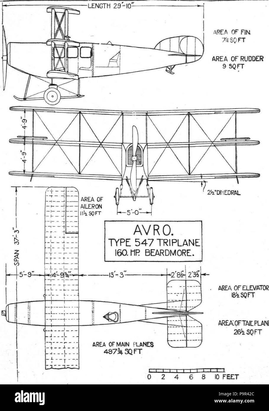 170 Avro 547 3v 040320 p259 Stock Photo Alamy