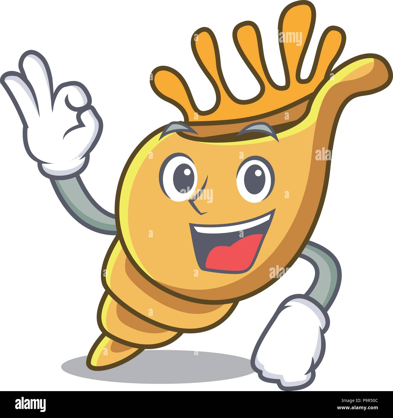 Okay exotic shell character cartoon Stock Vector Image & Art - Alamy