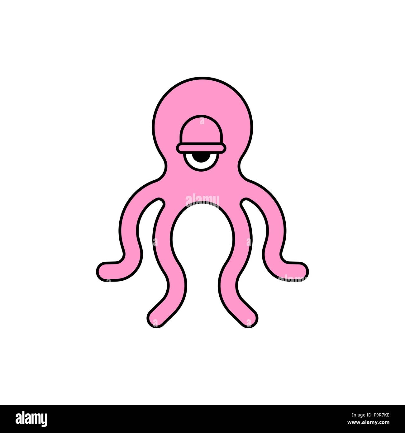 Octopus sign icon. Poulpe symbol. Sea animal Vector illustration Stock ...