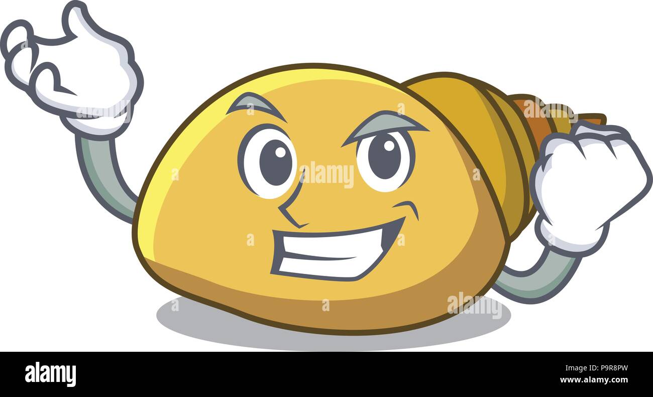 Successful mollusk shell character cartoon Stock Vector Image & Art - Alamy