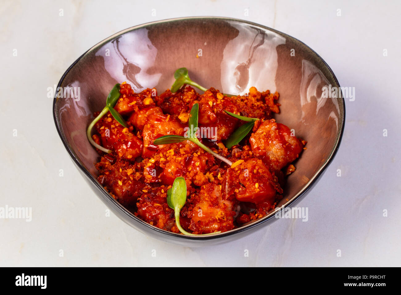 Kung pao Chicken with chili pepper Stock Photo Alamy