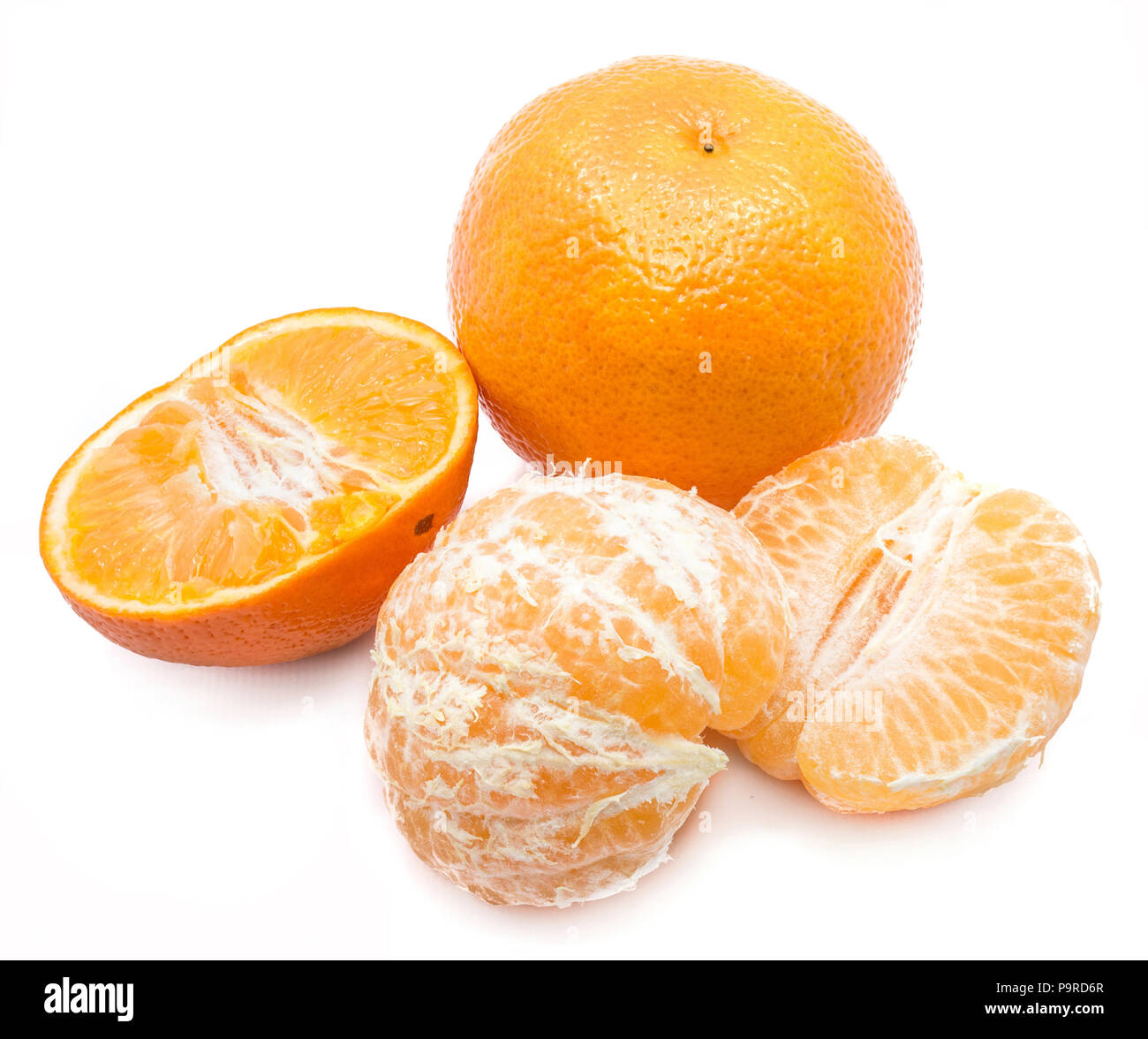 Clementines isolated on white backgrounds Stock Photo Alamy