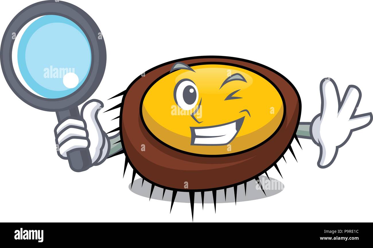 Detective sea urchin character cartoon Stock Vector Image & Art - Alamy