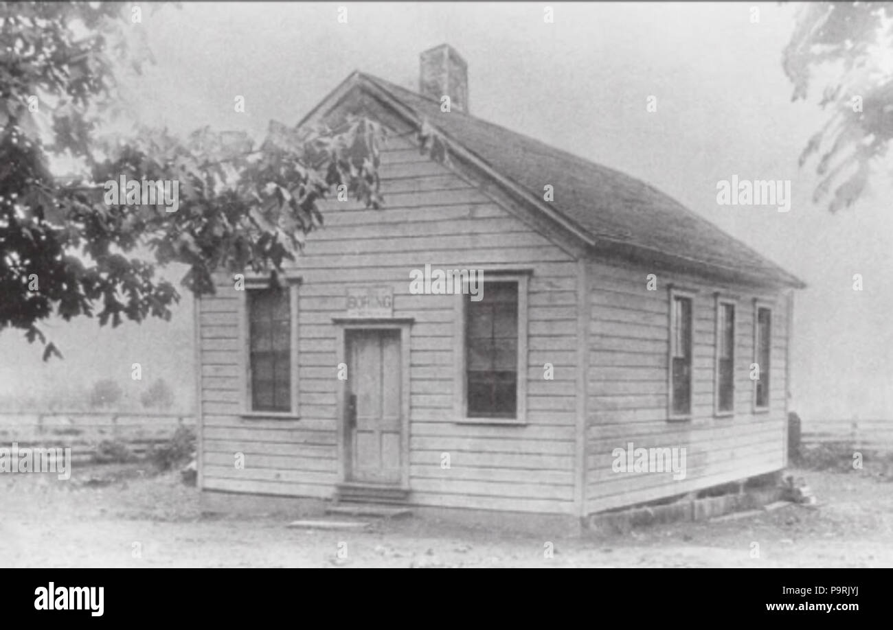 217 Boring, Oregon schoolhouse 1883 Stock Photo