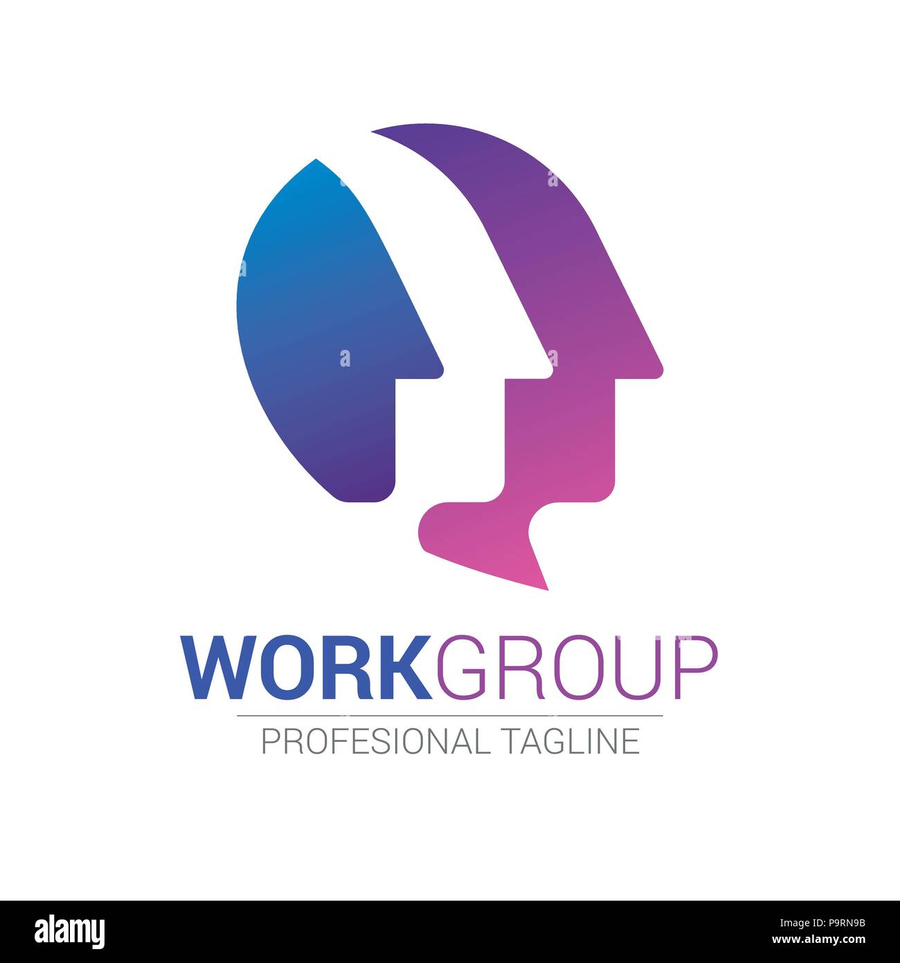 Marketing team work abstract sign Branding Identity Corporate vector ...
