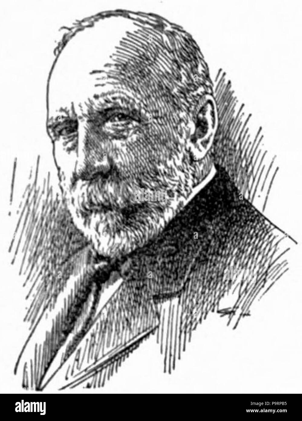 . Portrait drawing of United States lumberman Frederick Weyerhaeuser . published 1918 264 CAB 1918 Weyerhaeuser Frederick Stock Photo