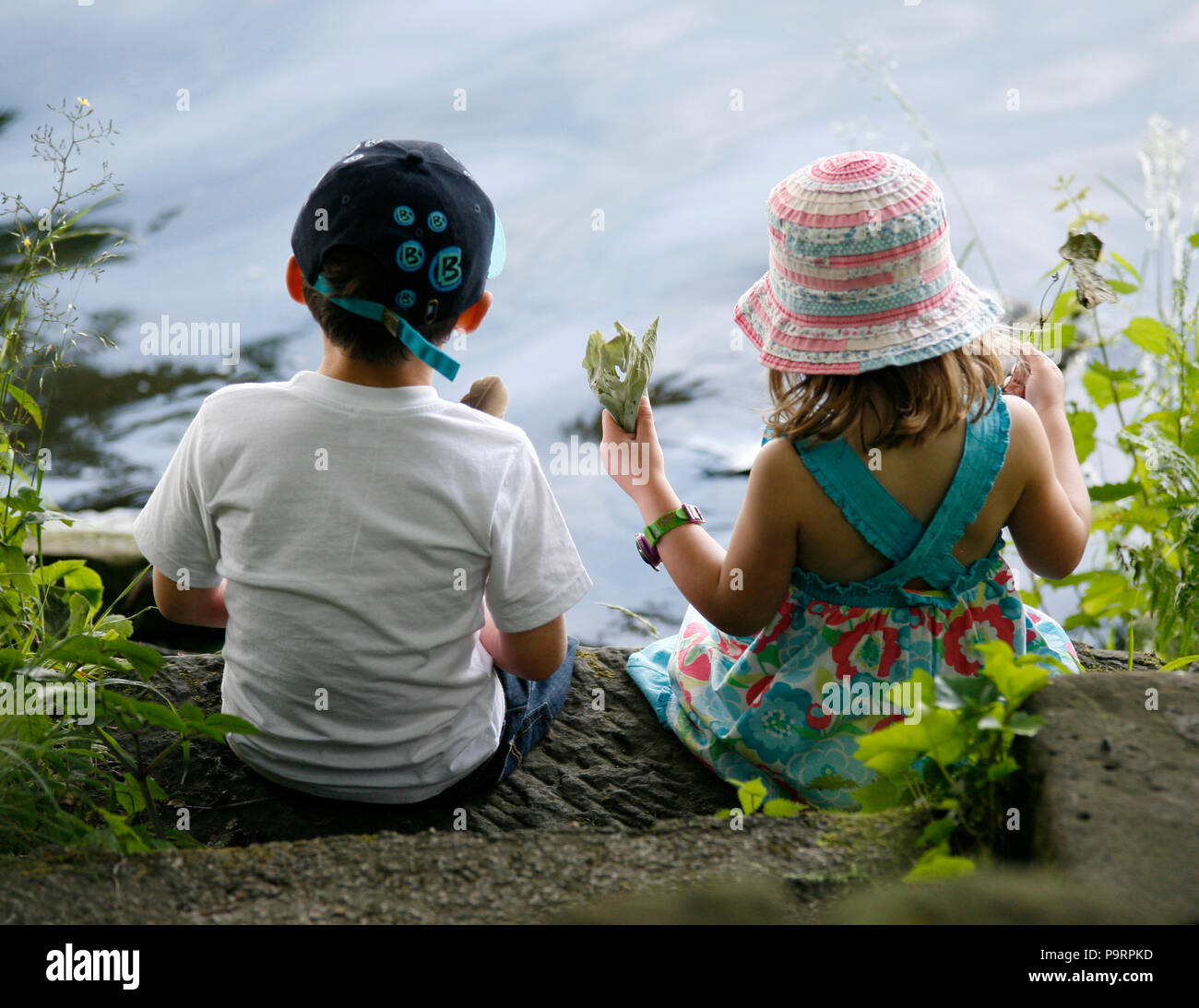 On the river bank Stock Photo - Alamy