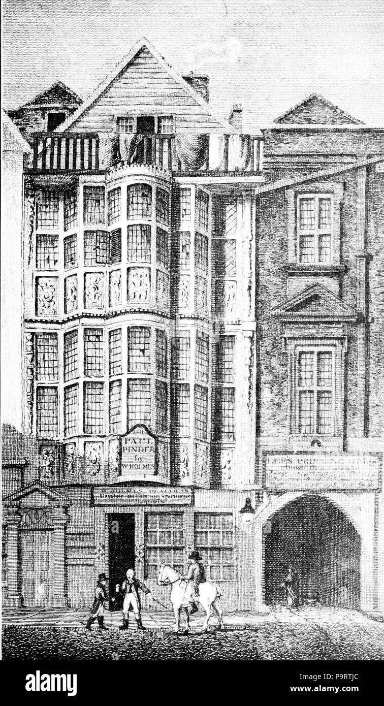 284 Carved exterior of Sir Paul Pindar's House, London, illustrating
