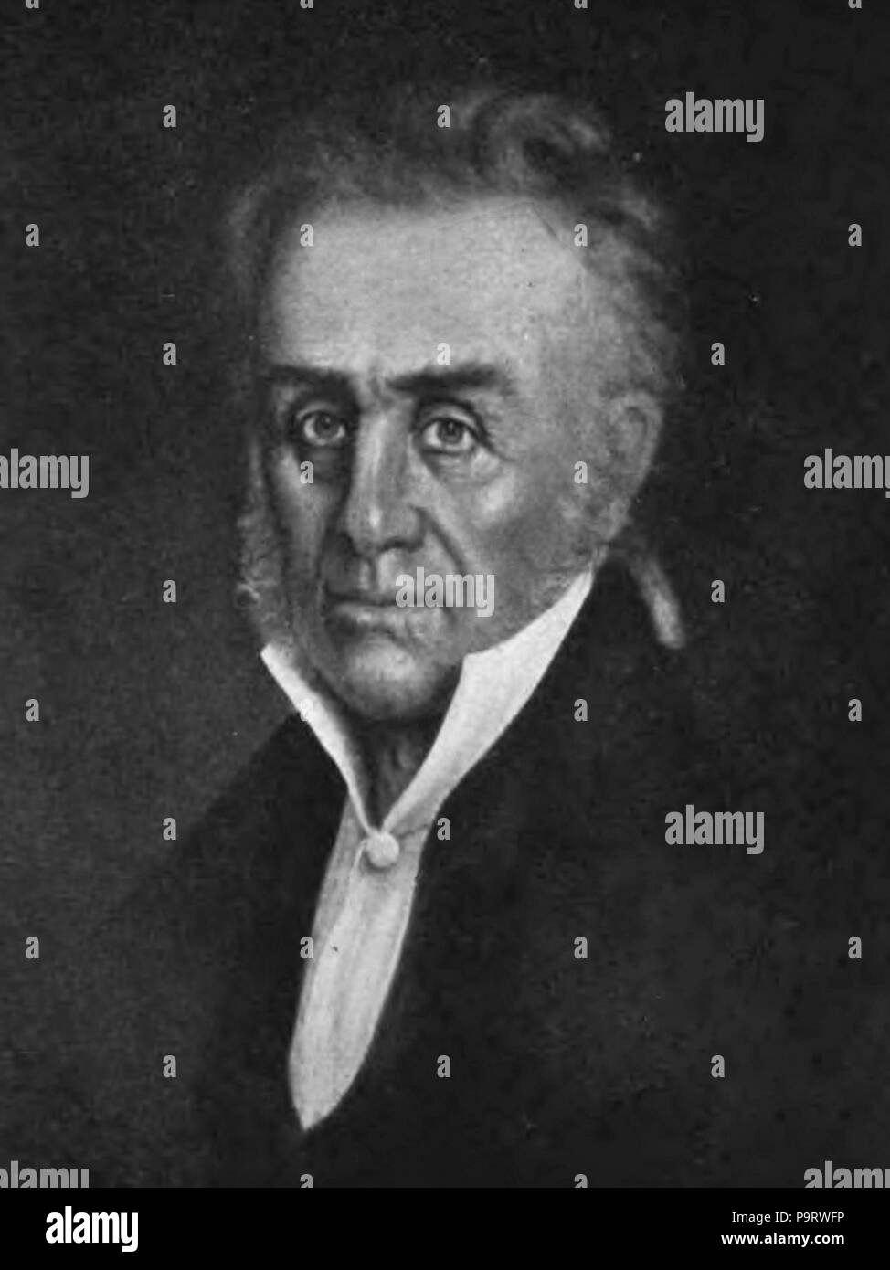 . English: Charles Hammond (1779-1840) from a painting at the Ohio Supreme Court. before 1912 299 Charles Hammond (lawyer) Stock Photo