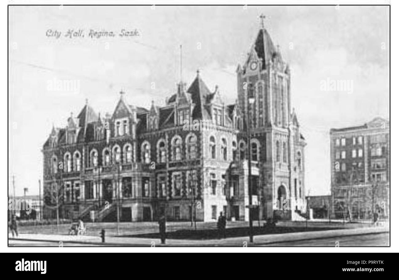 Regina city hall regina saskatchewan Black and White Stock Photos