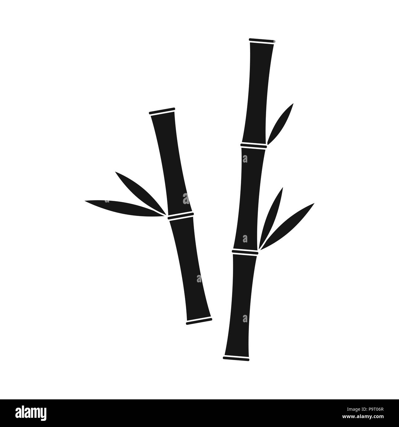 Bamboo icon of vector illustration for web and mobile design Stock ...