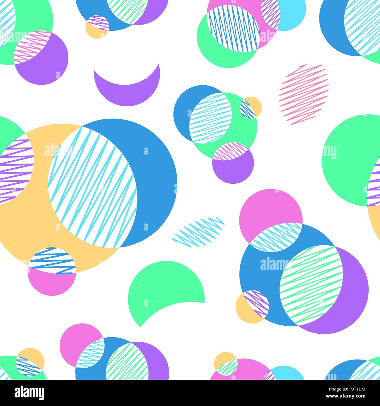 Seamless repeating background from various geometric shapes Stock ...