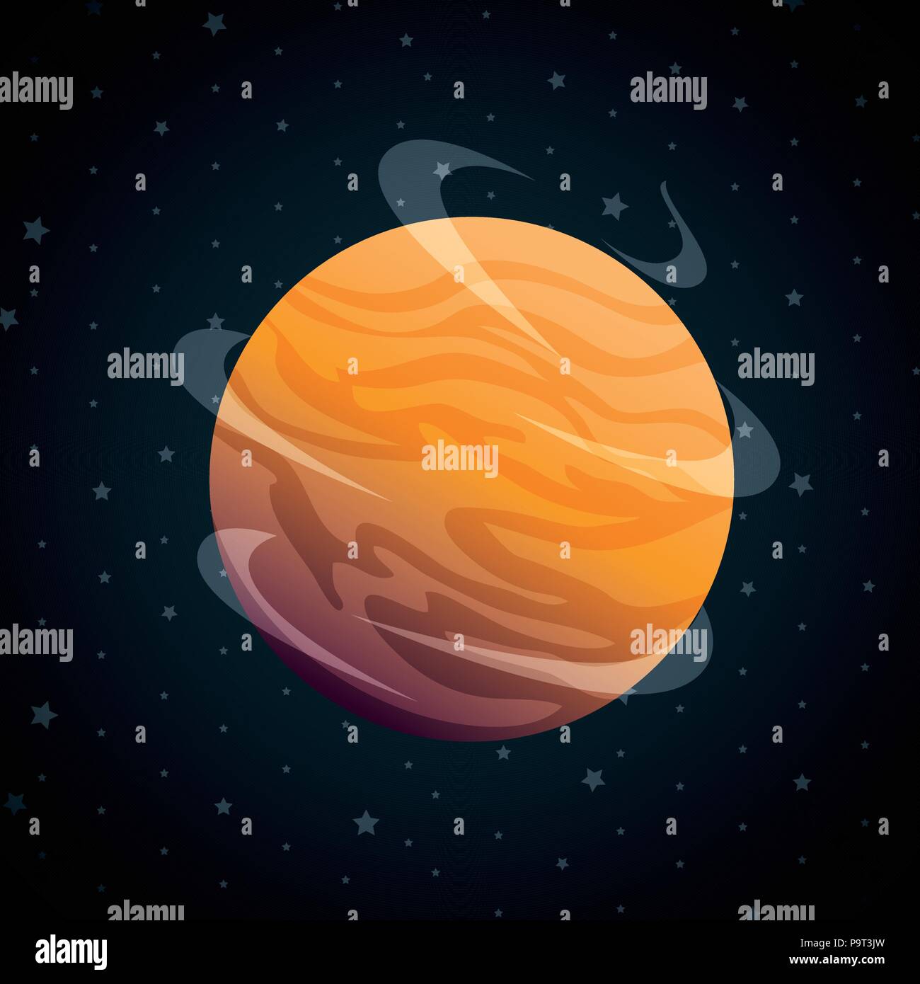 planet of the solar system scene vector illustration design Stock ...
