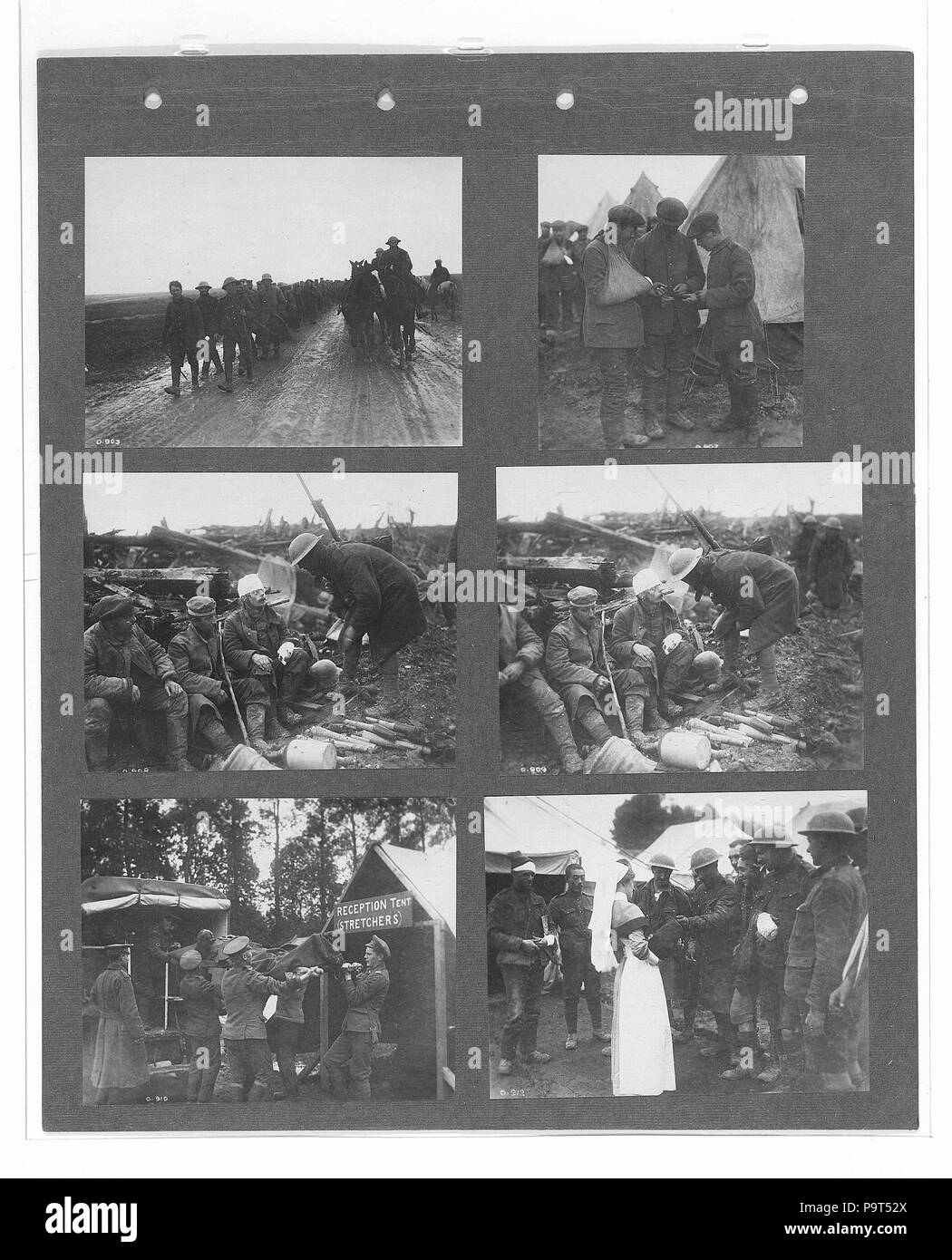 274 Canadian Official War Photographs (BL l.r.233.b.57.v2 f039r) Stock Photo