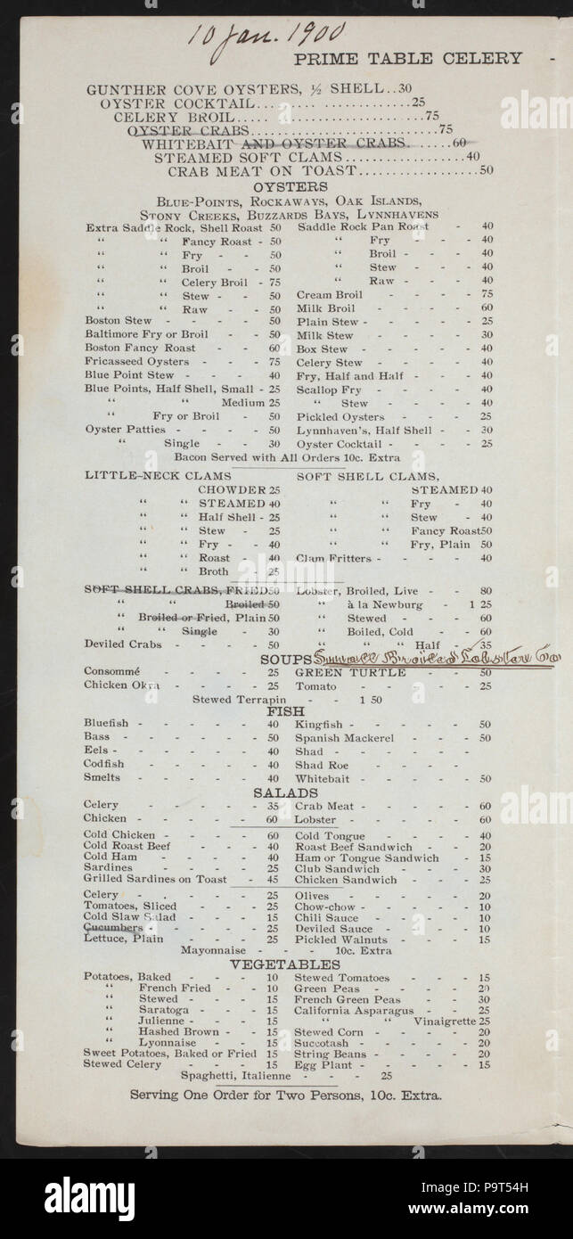 577 DINNER) (held by) DORLON'S OYSTER HOUSE (at) 6 EAST 23 ST. NY (REST ...