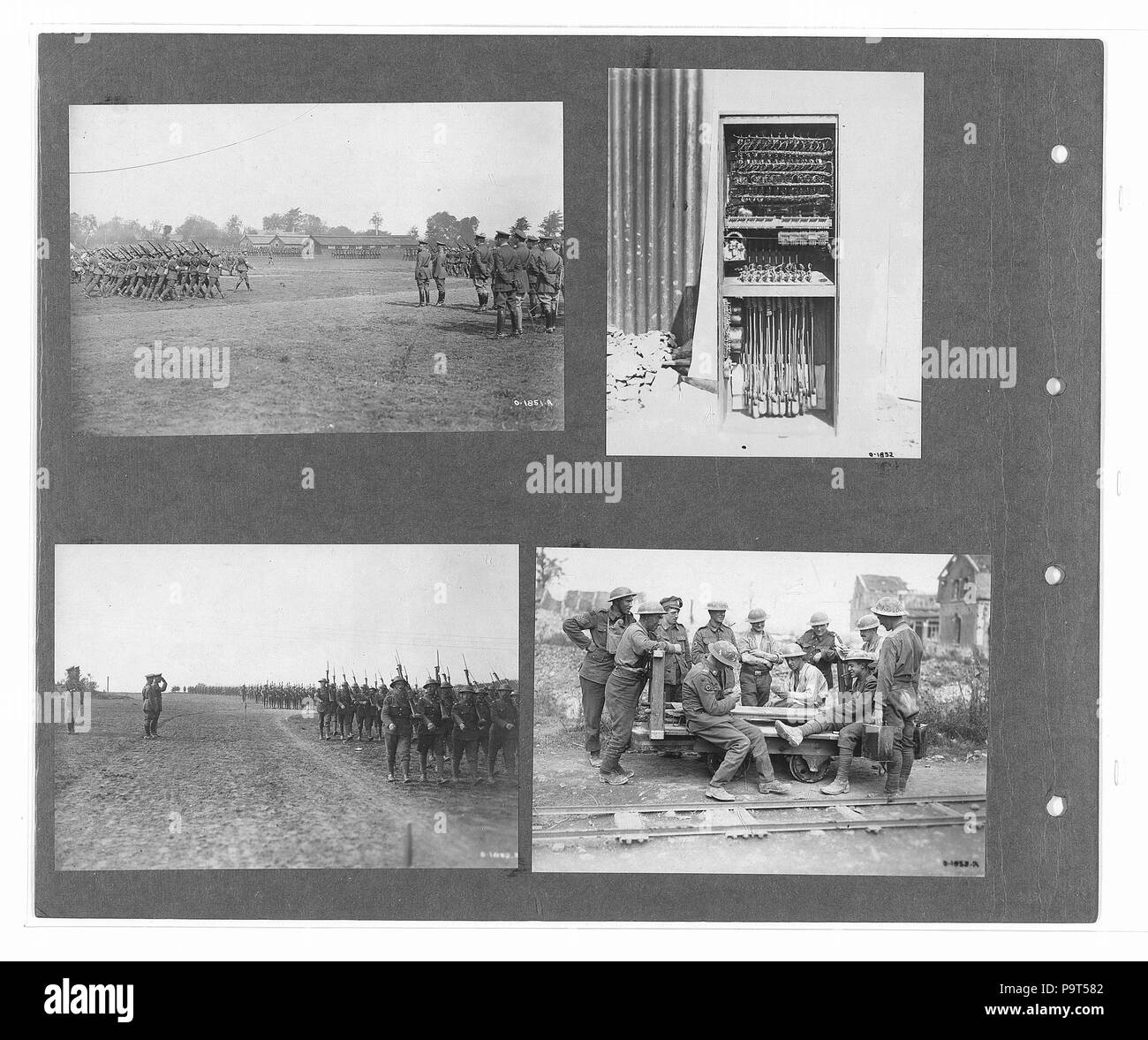 274 Canadian Official War Photographs (BL l.r.233.b.57.v3 f024r) Stock Photo