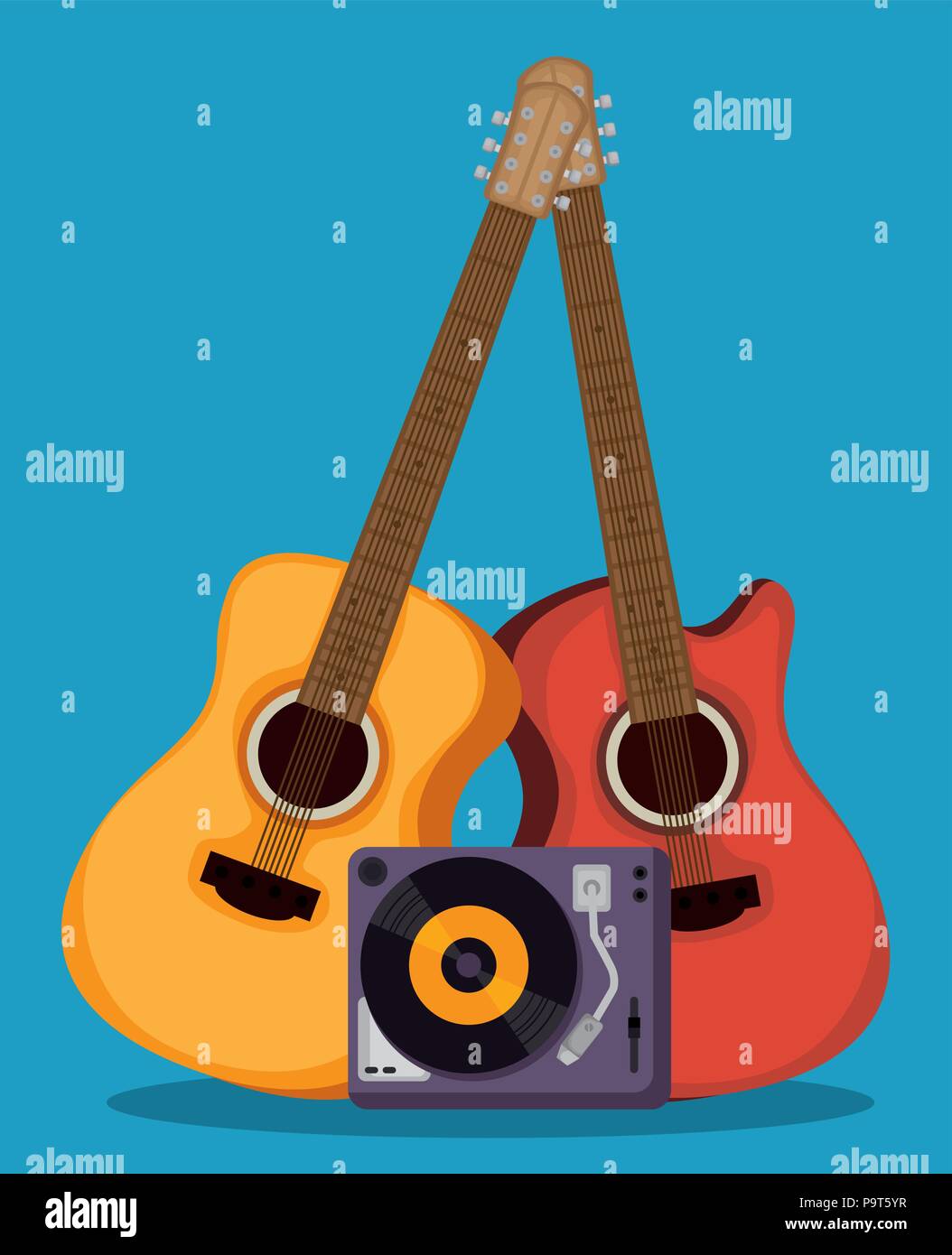 set musical instruments icons vector illustration design Stock Vector ...