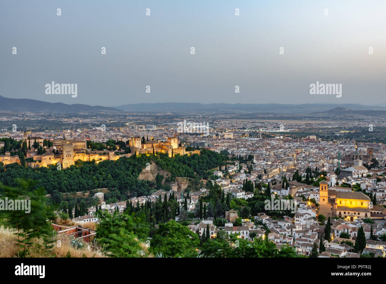 Granada sunset skyline hires stock photography and images Alamy