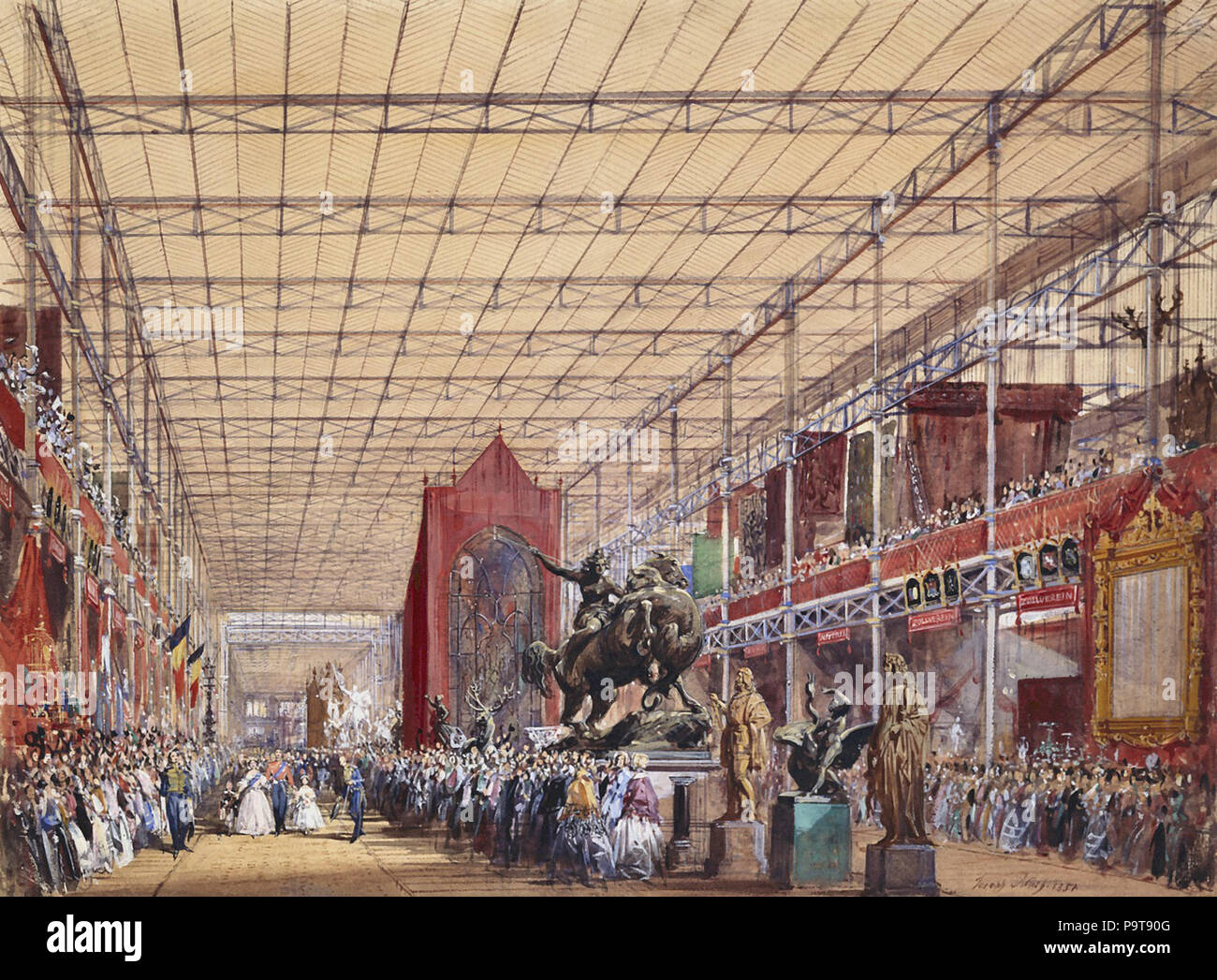 Nash Joseph - the Great Exhibition - the Foreign Nave - October 1851 ...