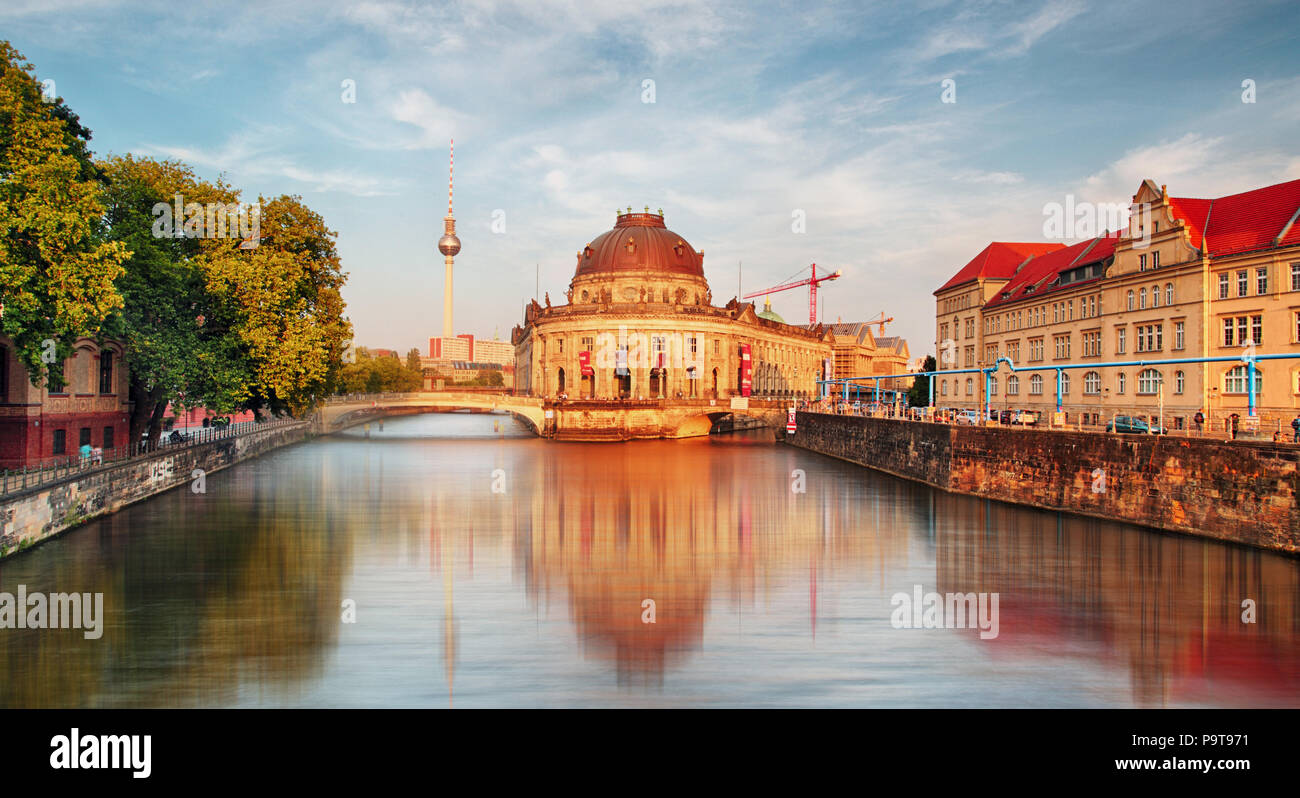 Bode Museum located on Museum Island, a UNESCO-designated World Heritage Site on Berlin, Germany Stock Photo