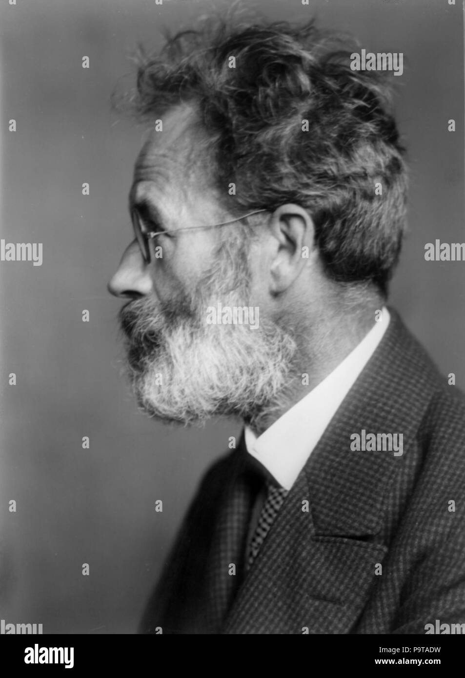 Alfred Roller in einem Jackett und weißem Hemd mit Stehkragen und Krawatte, mit Brille und Vollbart 114 Alfred Roller (1864–1935) 1920 © Madame d'Ora (1881–1963) OeNB 306189 Stock Photo