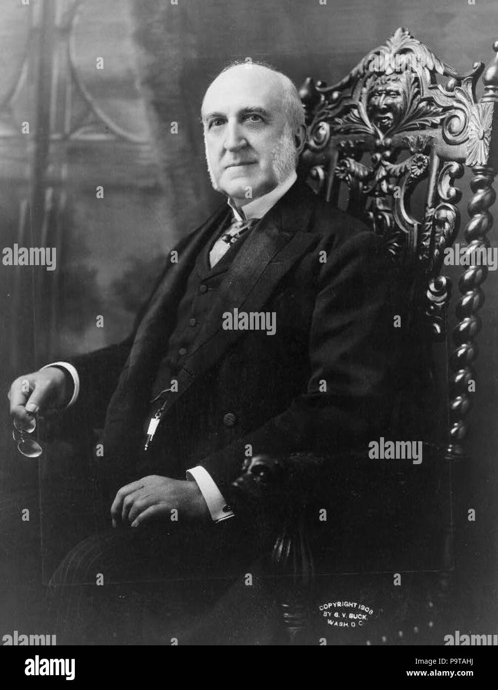 . English: Photograph of Chauncey Depew. circa 1908 326 CMDepew Stock Photo