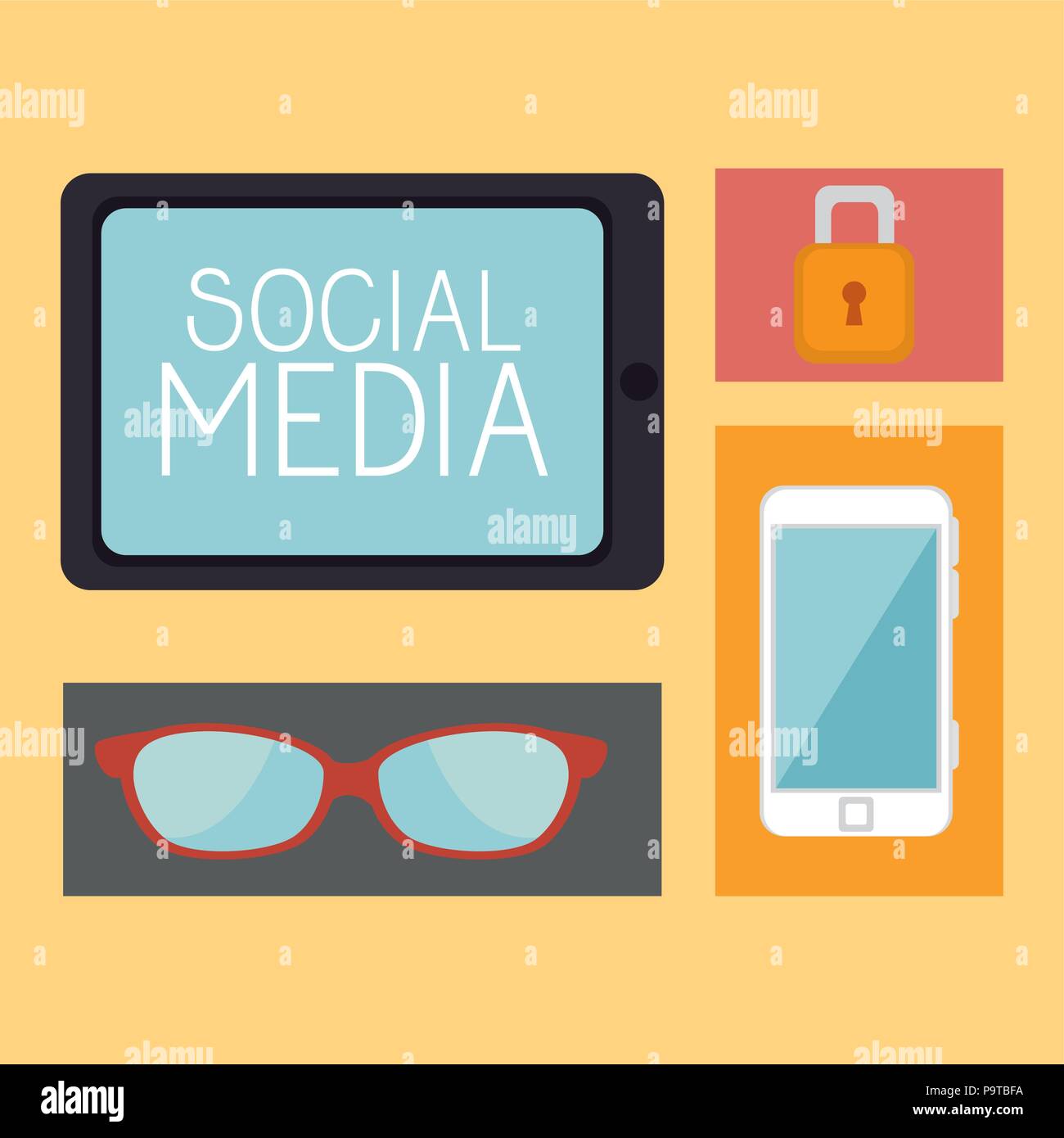 social media set icons vector illustration design Stock Vector Image ...