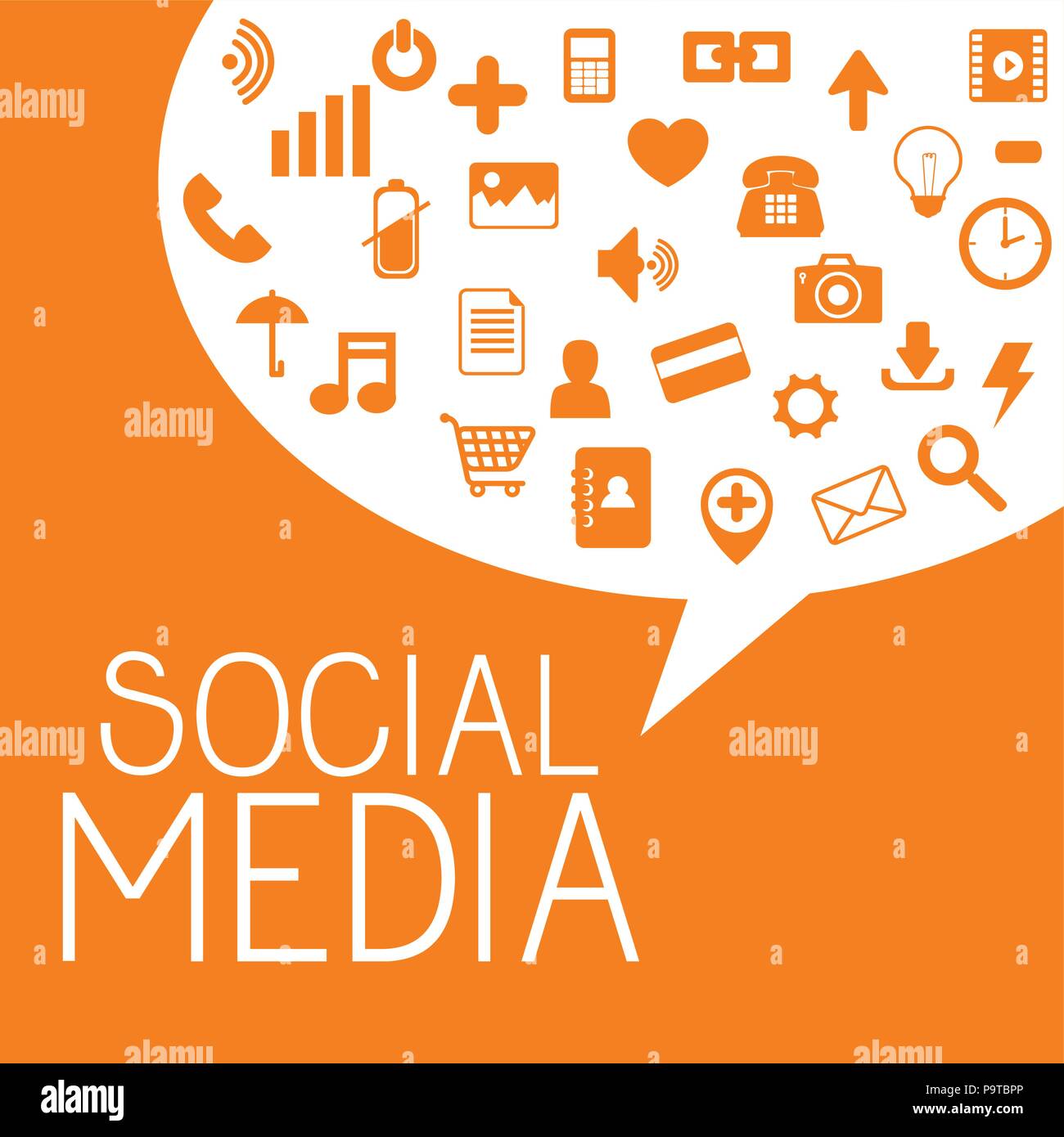 social media set icons vector illustration design Stock Vector Image ...