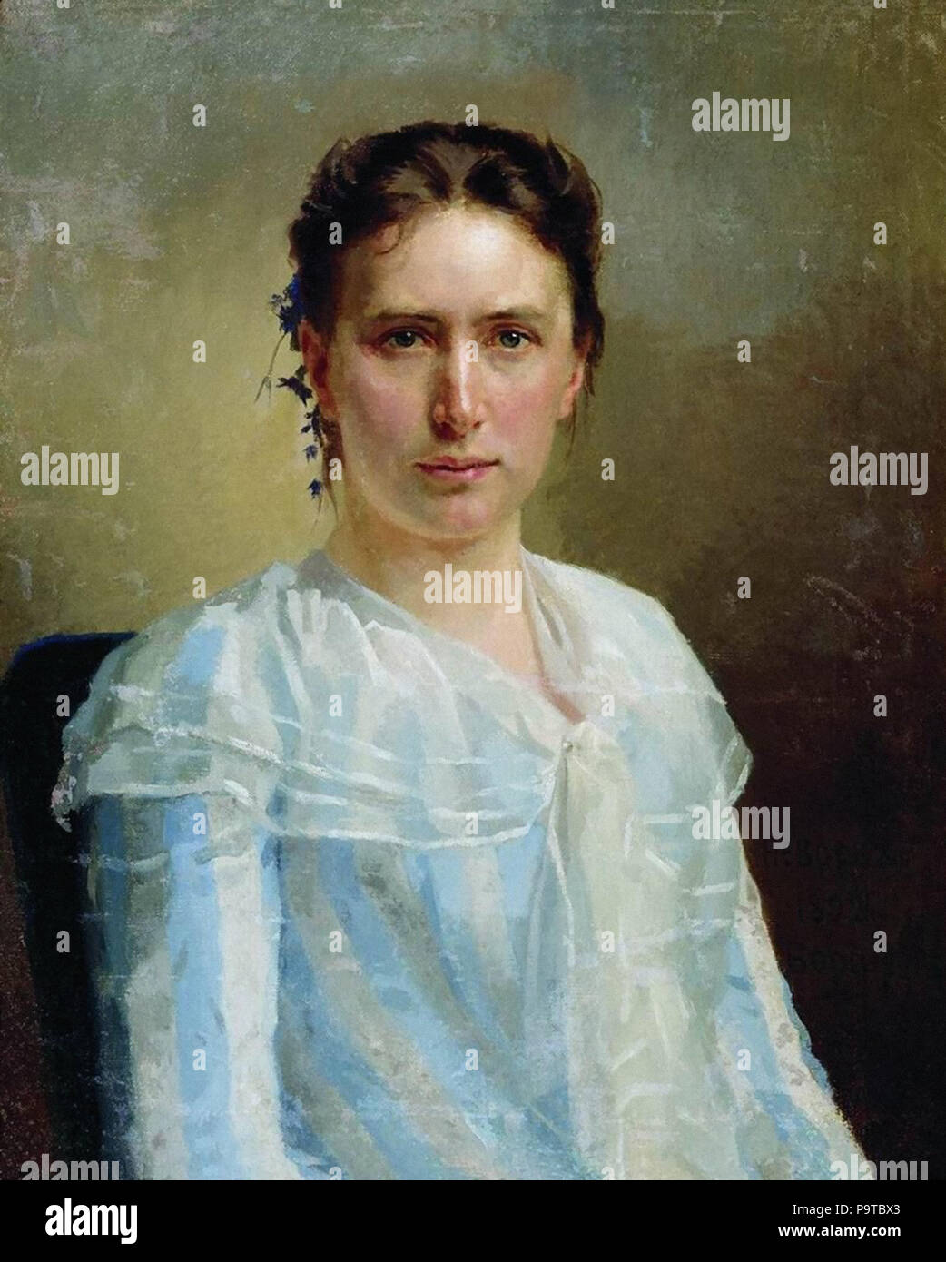 Nevrev Nikolai Female Portrait Stock Photo Alamy