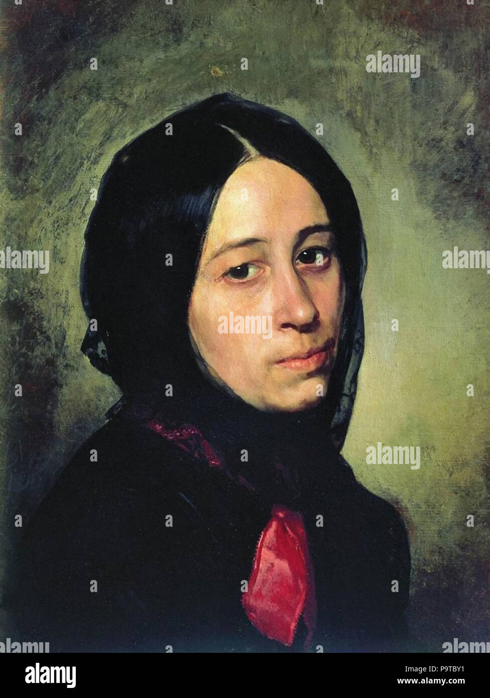 Nevrev Nikolai - Portrait of M.I. Tretyakova Stock Photo - Alamy