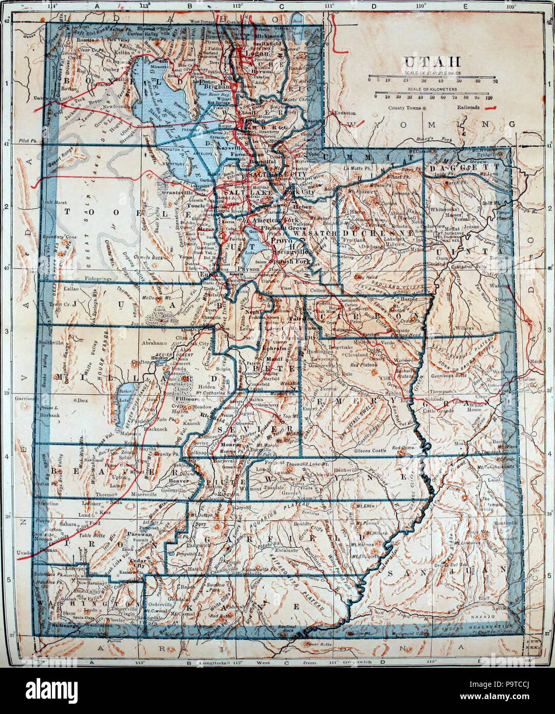 335 Collier's 1921 Utah Stock Photo