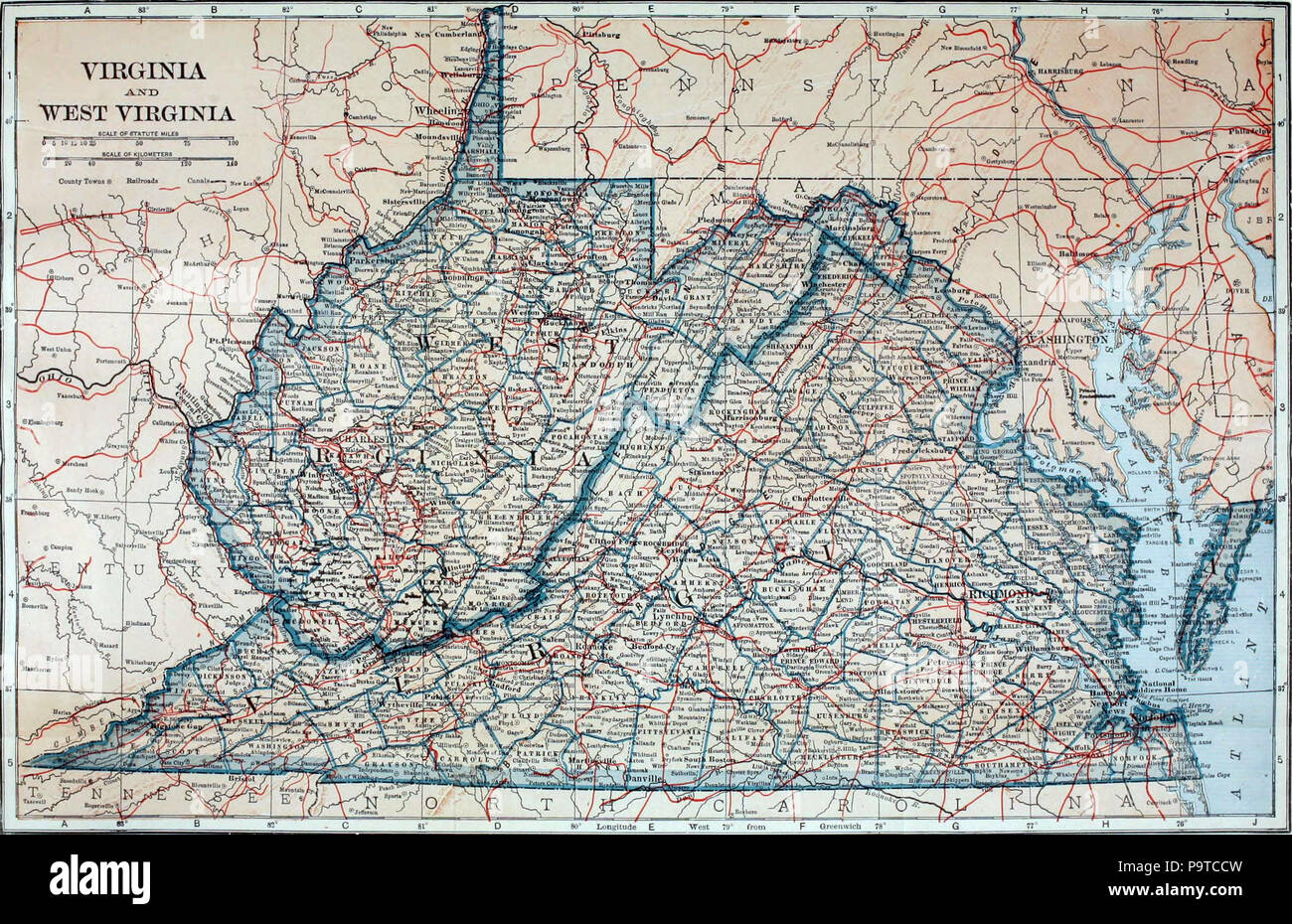335 Collier's 1921 Virginia and West Virginia Stock Photo Alamy