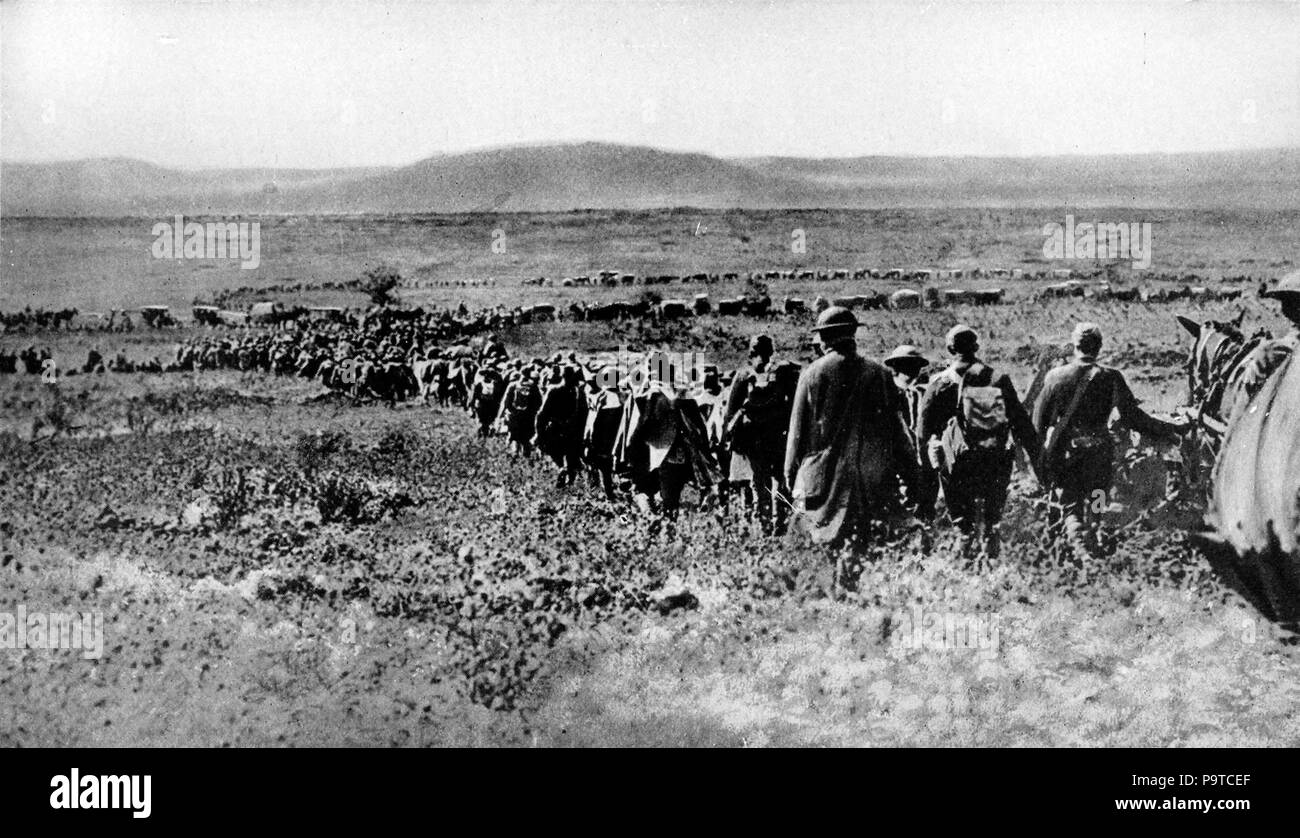 335 Collier's 1921 World War - American troops pour into St. Mihiel salient toward Mont Sec Stock Photo