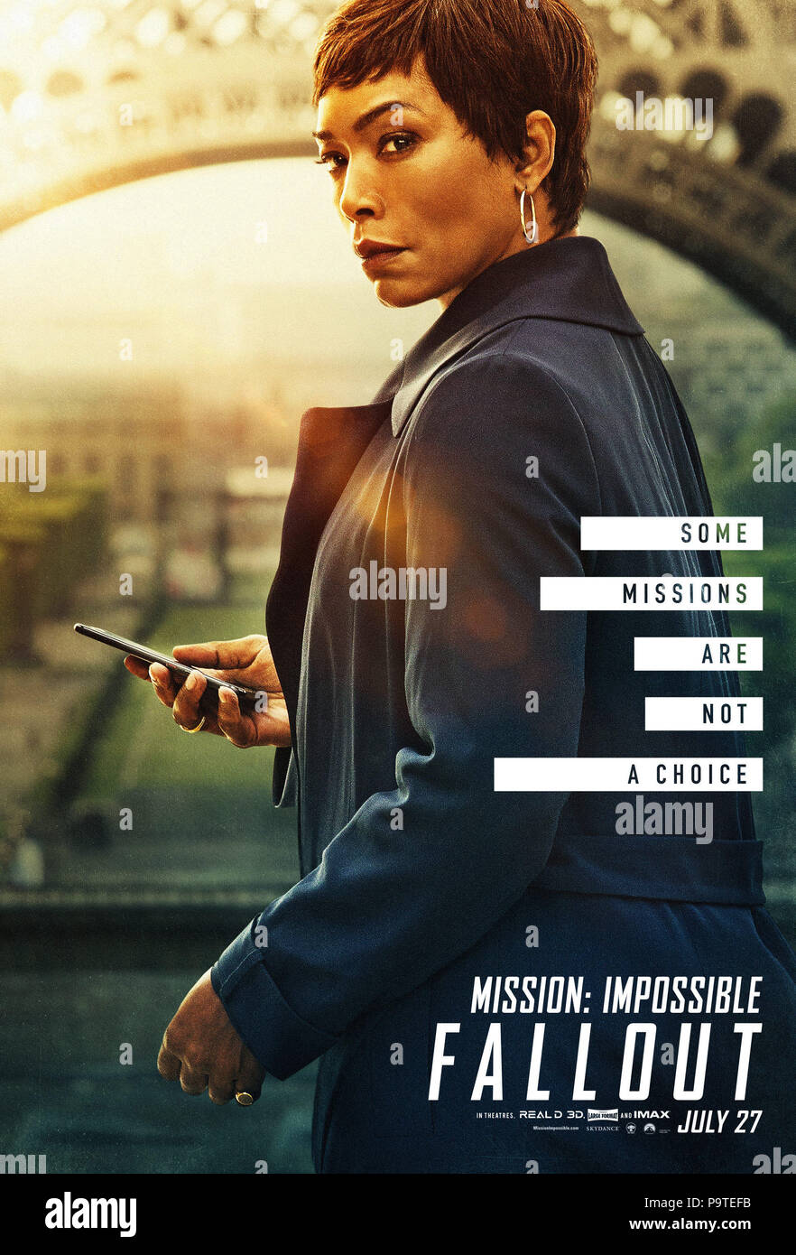 RELEASE DATE: July 27, 2018 TITLE: Mission: Impossible - Fallout STUDIO: Paramount Pictures DIRECTOR: Christopher McQuarrie PLOT: Ethan Hunt and his IMF team, along with some familiar allies, race against time after a mission gone wrong. STARRING: Poster art ANGELA BASSETT as Erika Sloane. (Credit Image: © Paramount Pictures/Entertainment Pictures) Stock Photo