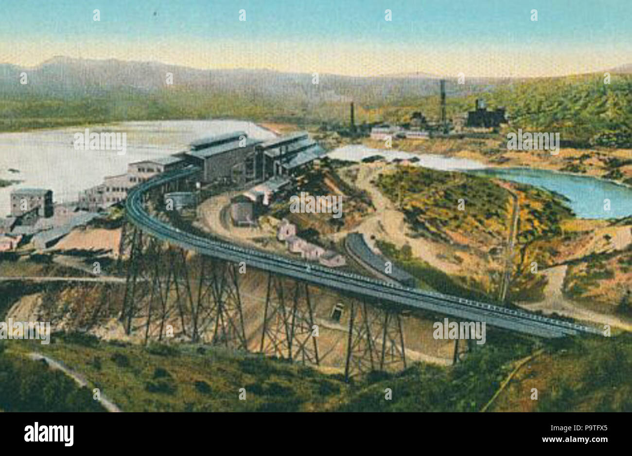 USA 1923 photo postcard Copper Queen Smelter, Douglas AZ USA 1923 photo postcard Copper Queen Smelter, Douglas AZ
